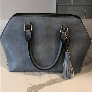 Blue Gray medium purse